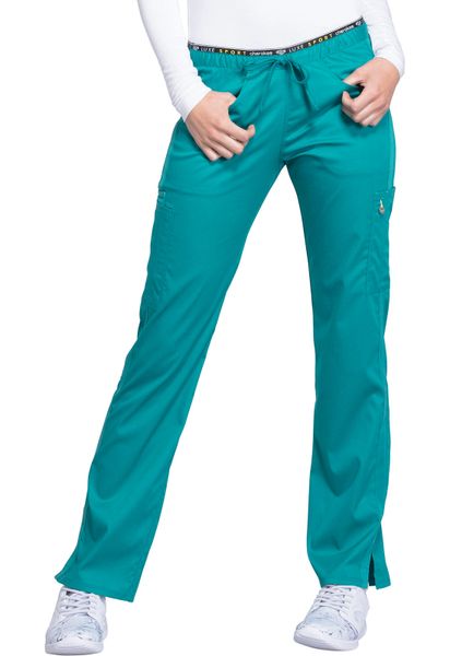 Cherokee #CK003-Teal. Mid Rise Straight Leg Pull-on Pant. Live Chat for ...