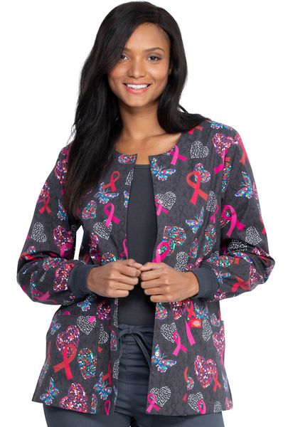 Dickies #DK301-Speck-tacular Love. Snap Front Warm-Up Jacket. Live Chat ...