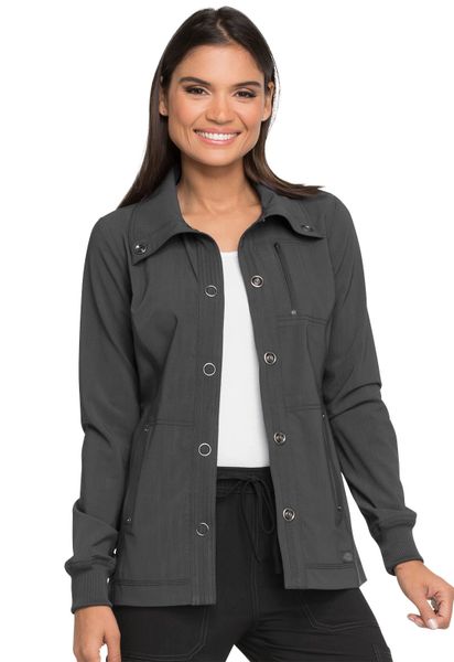 Dickies #DK345-Pewter. Snap Front Jacket. Live Chat for Discount Codes ...