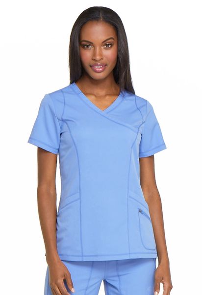 Dickies #DK660-Ciel Blue. Mock Wrap Top. Live Chat for Discount Codes ...
