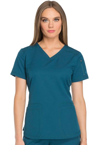 Dickies #DK730-Caribbean Blue. V-Neck Top. Live Chat for Discount Codes ...