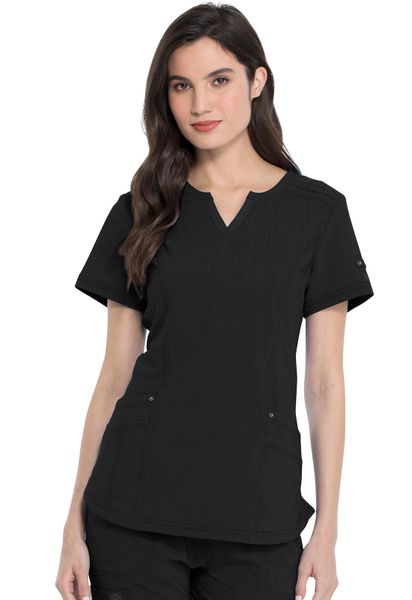 Dickies #DK785-Black. Shaped V-Neck Top. Live Chat for ...