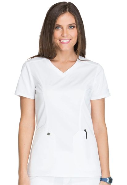 Dickies #DK803-White. V-Neck Top. Live Chat for Discount Codes | Hi ...