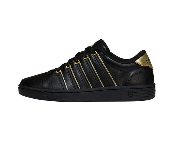 K Swiss CMFIICOURTPRO Black Gold. Leather Athletic. Live Chat for Discount Codes