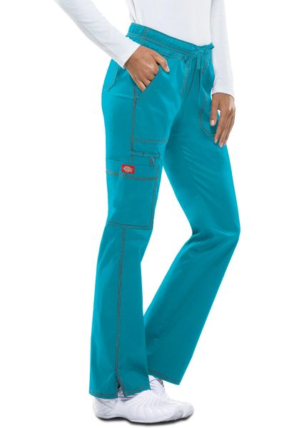 turquoise track pants