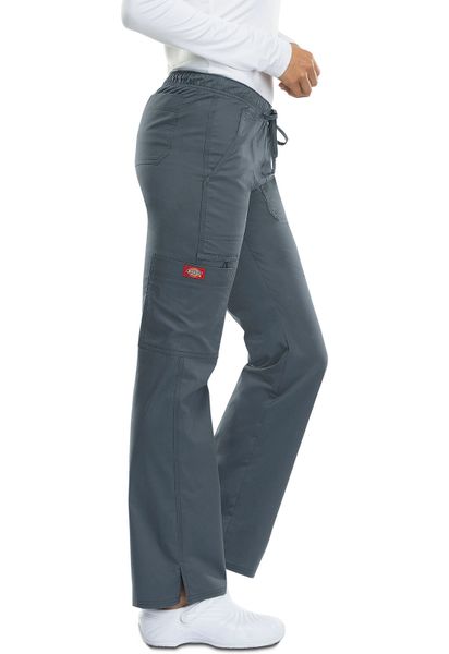 Dickies Gen Flex Scrubs Pant for Women Low Rise Drawstring Cargo