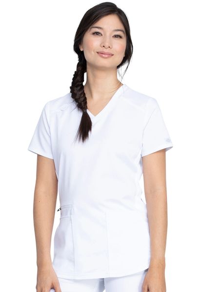 Dickies #DK875-White. V-Neck Top. Live Chat for Discount Codes | Hi ...