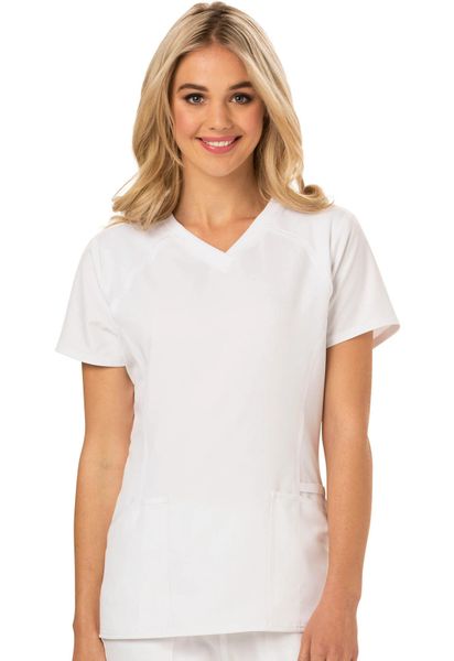 Heartsoul #HS660-White. V-Neck Top. Live Chat for Discount Codes  