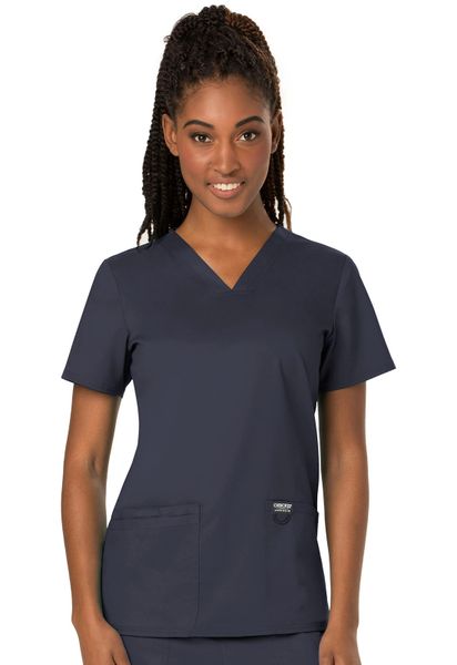 Cherokee Workwear #WW620-Pewter. V-Neck Top. Live Chat for Discount ...