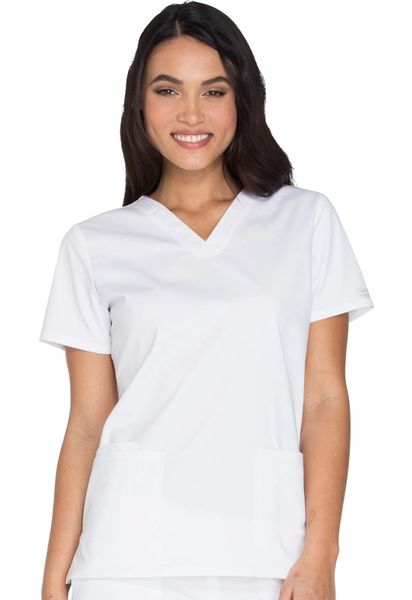 Cherokee Workwear #WW630-White. V-Neck Top. Live Chat for Discount ...