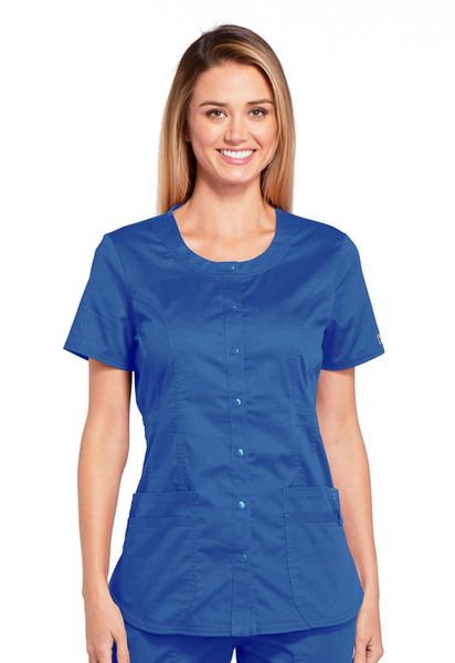 Cherokee Workwear #WW683-Royal. Round Neck Top. Live Chat for Discount ...