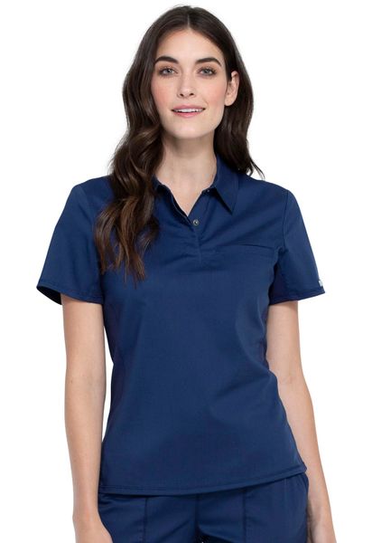 Cherokee Workwear #WW698-Navy. Snap Front Polo Shirt. Live Chat for ...