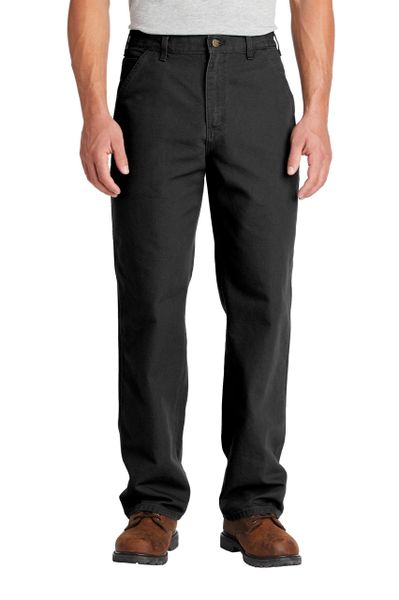 Carhartt Washed Duck Work Dungaree Pants, Men&s Moss