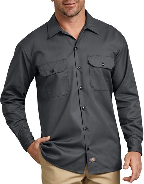 Dickies 574 Long Sleeve Work Shirt - Lincoln Green, S