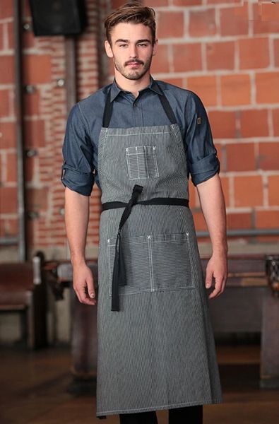 Criss Cross Bib Apron - 3 pockets