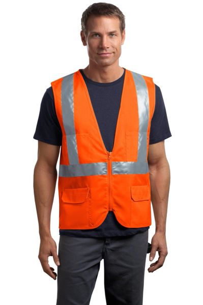 The ANSI 107 Class 2 Mesh Back Safety Vest | Hi Visibility Jackets ...