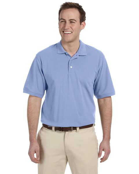 Harriton Men's 5.6 oz. Easy Blend™ Polo ( #M265 ) | Hi Visibility ...