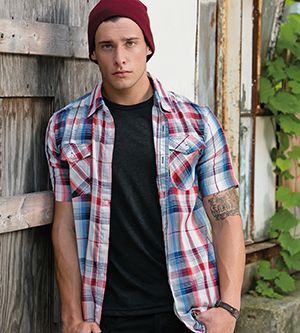 Short sleeve flannel deals shirt