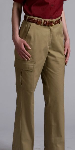 Ladies's IDI Vintage Cargo Pants 100% Cotton #11888 Black Made In USA.