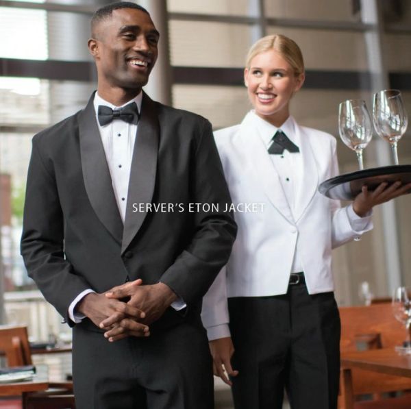 White hotsell waiter jacket