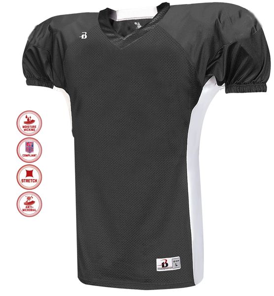 Youth & Adult Black Football Jersey