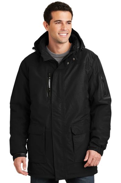 Port Authority [J799] Black Heavyweight Parka | Hi Visibility Jackets ...