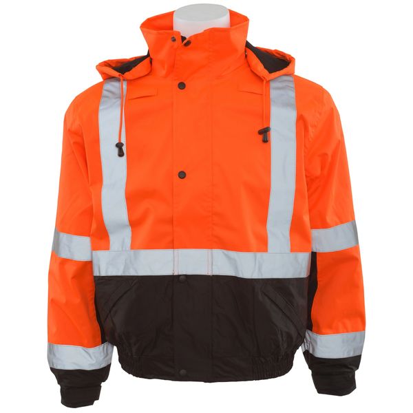 ERB W106 Class 2 Black Bottom Safety Jacket - Orange | Hi Visibility ...