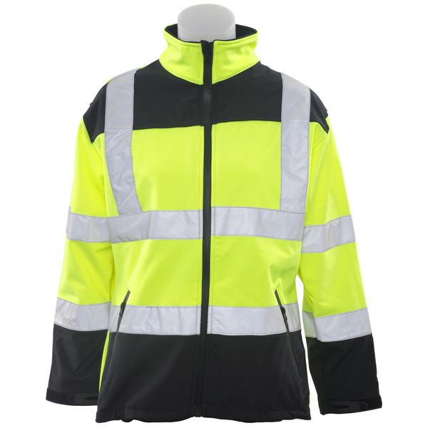 ERB W651 Class 2 Women's Soft Shell Safety Jacket - Yellow/Black | Hi ...