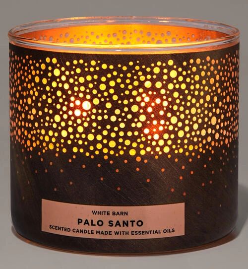 Bath & Body Works Palo Santo large 3 wick candle Village Candle Addicts