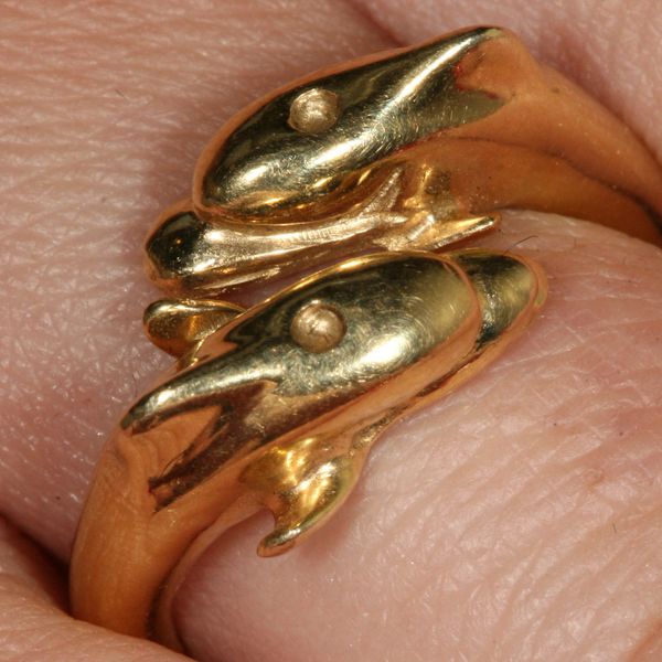 Dolphin Ring 14K Gold