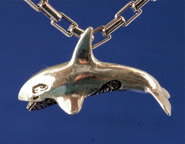 Orca Pendant in Silver