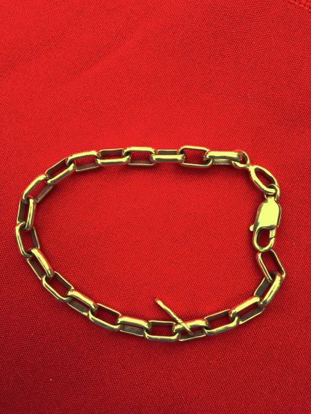 14 Karat Gold Hand-made Link Chain - Large Per Inch