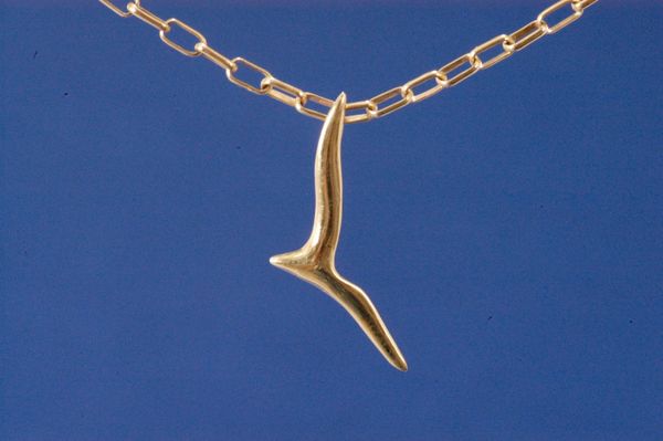 Seagull pendant in 14K Gold