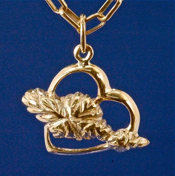 My heart belongs to Catalina Pendant ion 14K Gold