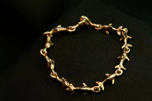 Dolphin Bracelet in 14K Gold - Small