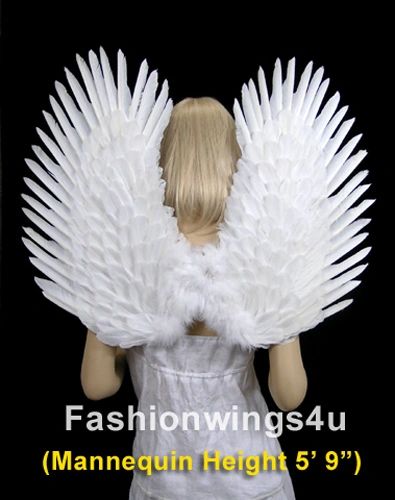Angel of Comfort, Large, White feather wings (Duo Use pointing up or down)