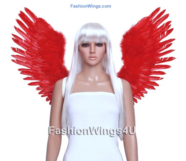 Angel of Victory, Large, Red feather wings