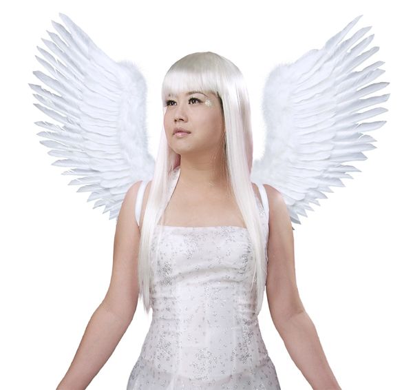 Angel of Victory, Large, White feather wings