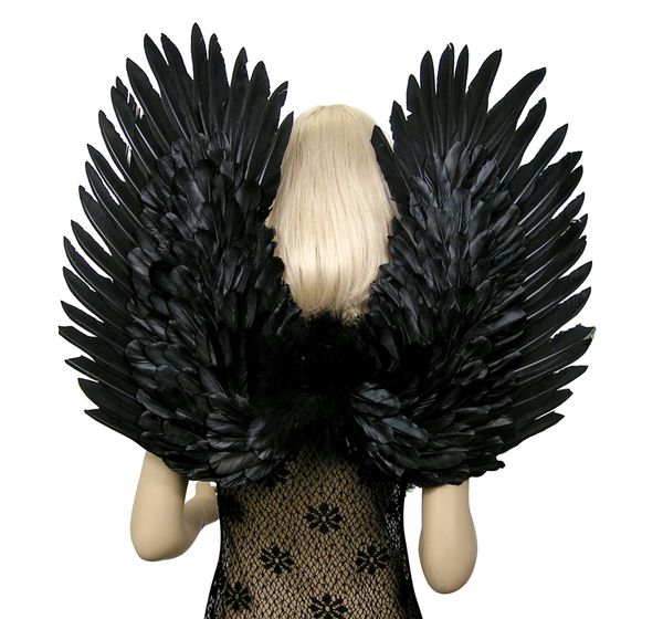 Angel of Comfort, Large, Black feather wings (Duo Use pointing up or down)