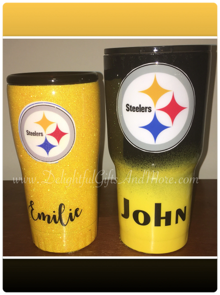 Personalized Pro Football Team Tumbler