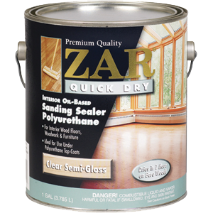 Sealer, Zar Quick Dry Sanding Sealer Polyurethane 1-Gal