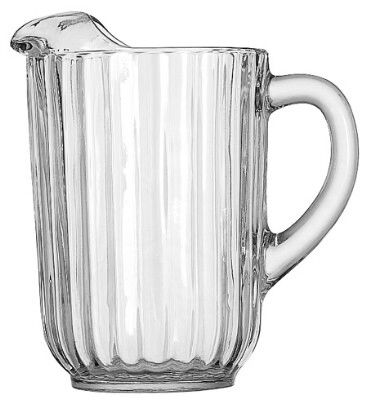 Pitcher, Glass Fluted (2 Qt.)