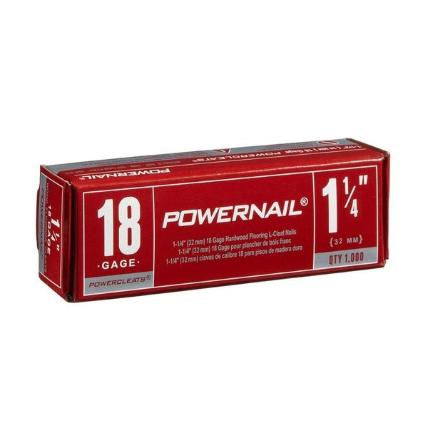 Nails, Hardwood Flooring (1-1/4" 18 Gauge) 1000 / Box