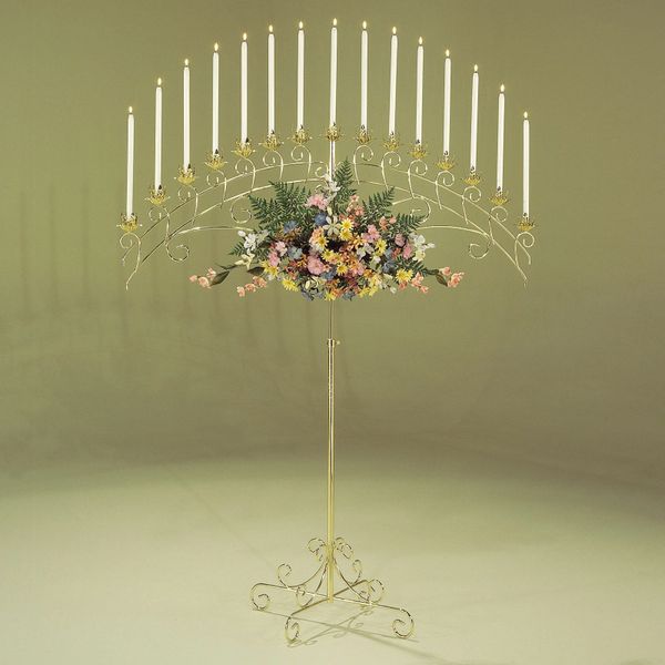 Candelabra, Floor Fan 15-lite