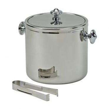 Stainless steel covered ice bucket