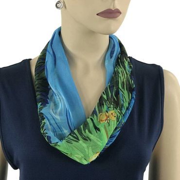 Silky Dress Scarf with Magnetic Clasp