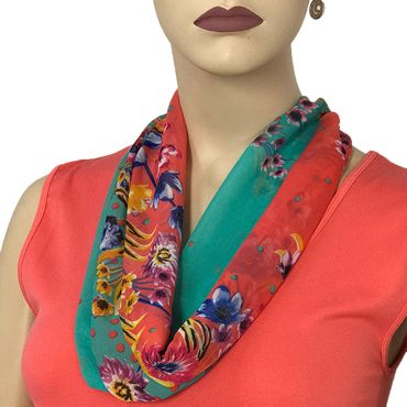 Silky Dress Scarf with Magnetic Clasp