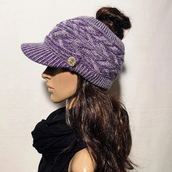 Purple on sale winter hat