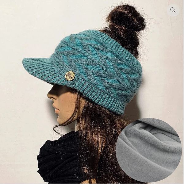 Ponytail Hats Fleece Lined, Ponytail Hat