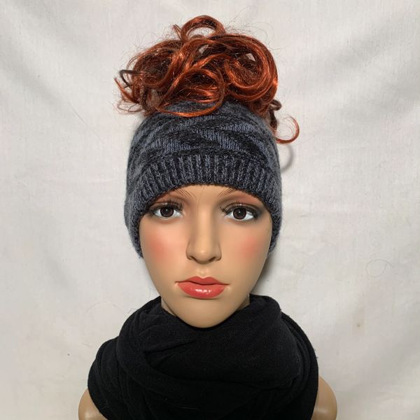 Black Blue Headband/Neck Warmer